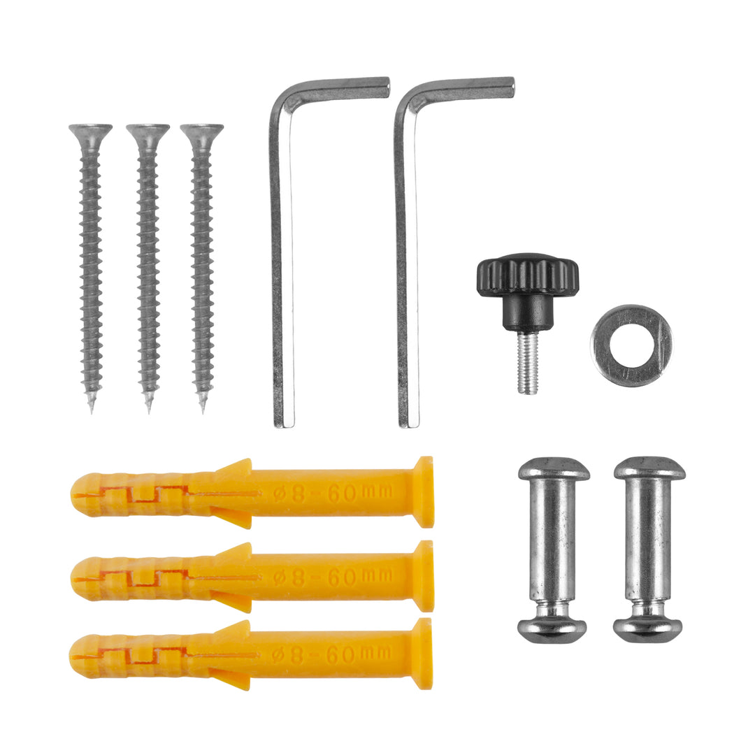 Maclean Wall-Mounted Bike Rack, Steel, Max. Load 30 kg, MC-449, 2 pieces