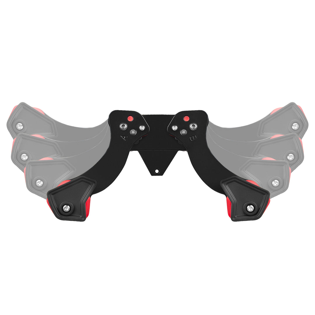Soporte de pared para bicicletas Maclean, acero, carga máxima de 30 kg, MC-449, 4 unidades