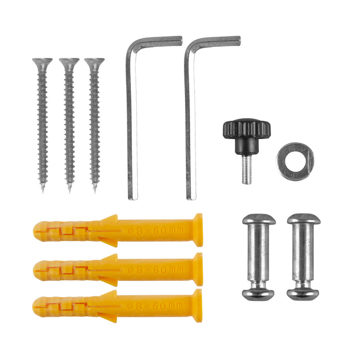 Soporte de pared para bicicletas Maclean, acero, carga máxima de 30 kg, MC-449, 4 unidades