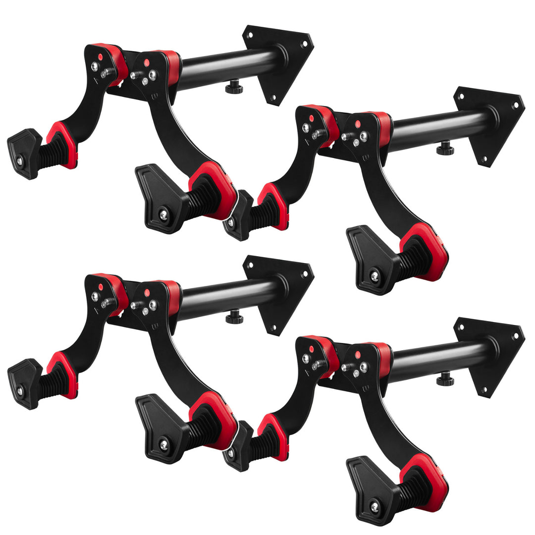 Soporte de pared para bicicletas Maclean, acero, carga máxima de 30 kg, MC-449, 4 unidades