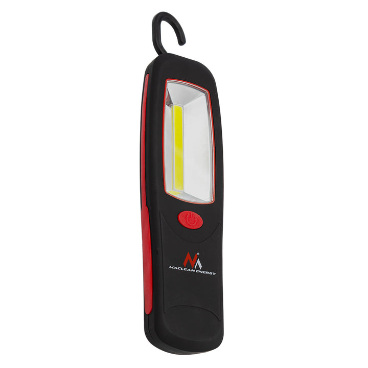 2 Maclean COB LED workshop lamps, magnet, hook, MCE03 + 6 R-06 R06 AA LR06 1.5V VARTA Longlife Power batteries