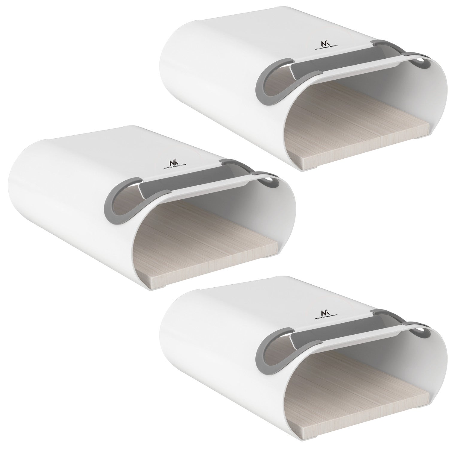 Maclean Av Rack Maclean Wall-Mounted Bike Rack/Holder, 25 kg max, MC-466, 3 pieces ...
