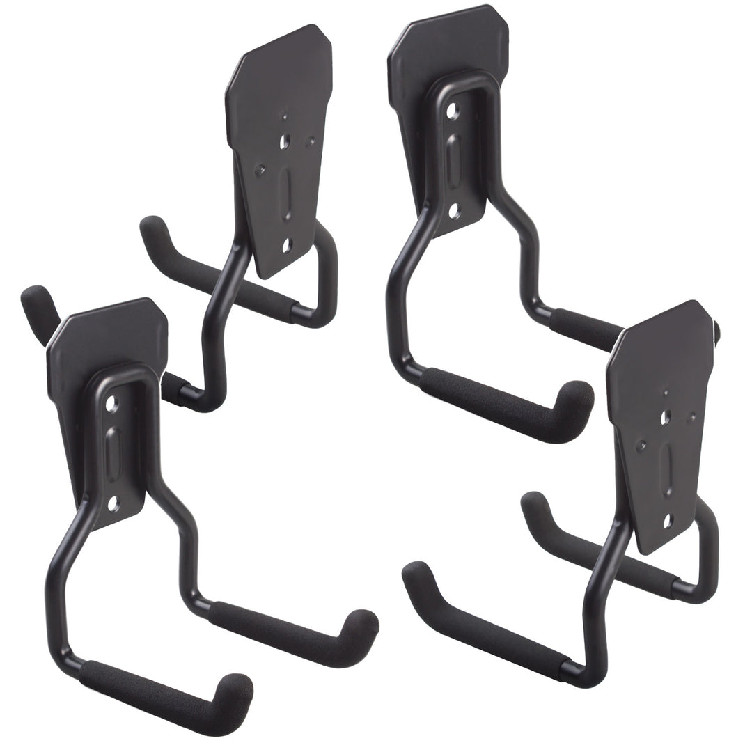 Maclean Wall Mount / Hanger for the Garage, for tires, gardening tools, ladders, and garden hoses, max. 35 kg, MC-439, 4 pieces