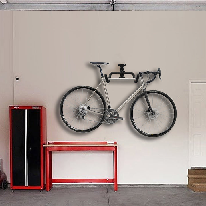 Soporte o colgador de pared para bicicletas Maclean, horizontal, acero, carga máxima de 30 kg, MC-431, 4 unidades