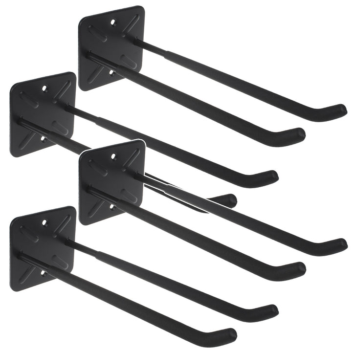 Maclean Set of 4 Wall Mounts for Tools, Wheels, Ladders, and Bicycles, Steel, Max. Load 70 kg, MC-436
