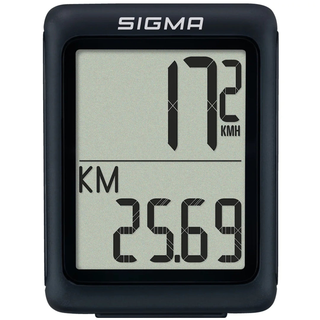 Sigma BC 5.0 WR bike computer, waterproof, weather-resistant, large and easy-to-read display, 5 basic functions