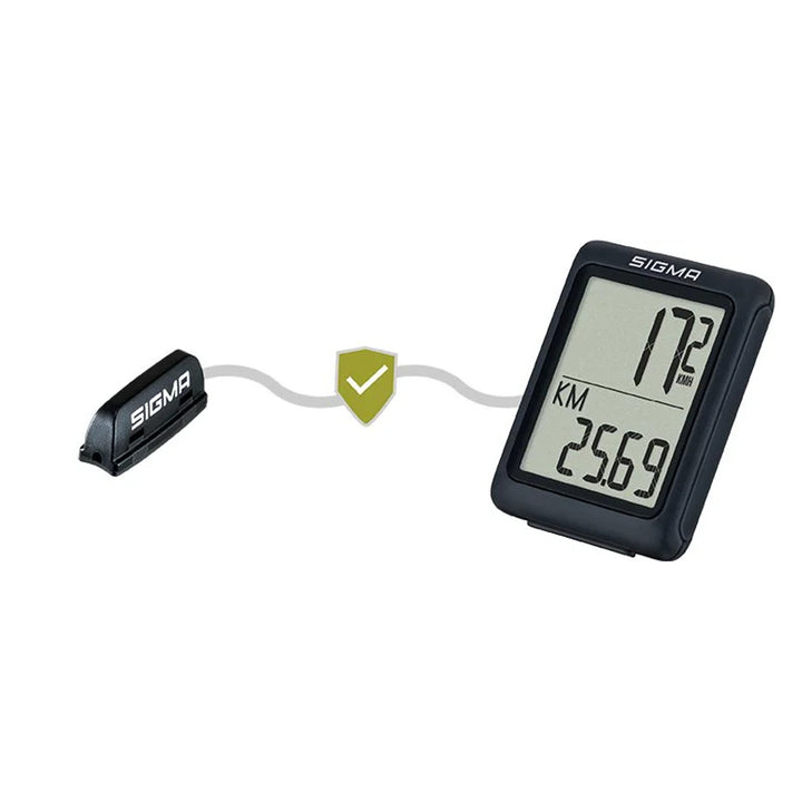 Sigma BC 5.0 WR bike computer, waterproof, weather-resistant, large and easy-to-read display, 5 basic functions