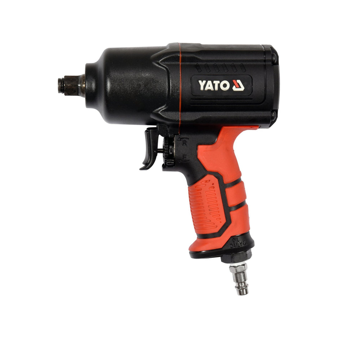 Yato Air Wrench, 1/2" Drive, Forward/Reverse Switch, Durable Composite Body, YT-09544