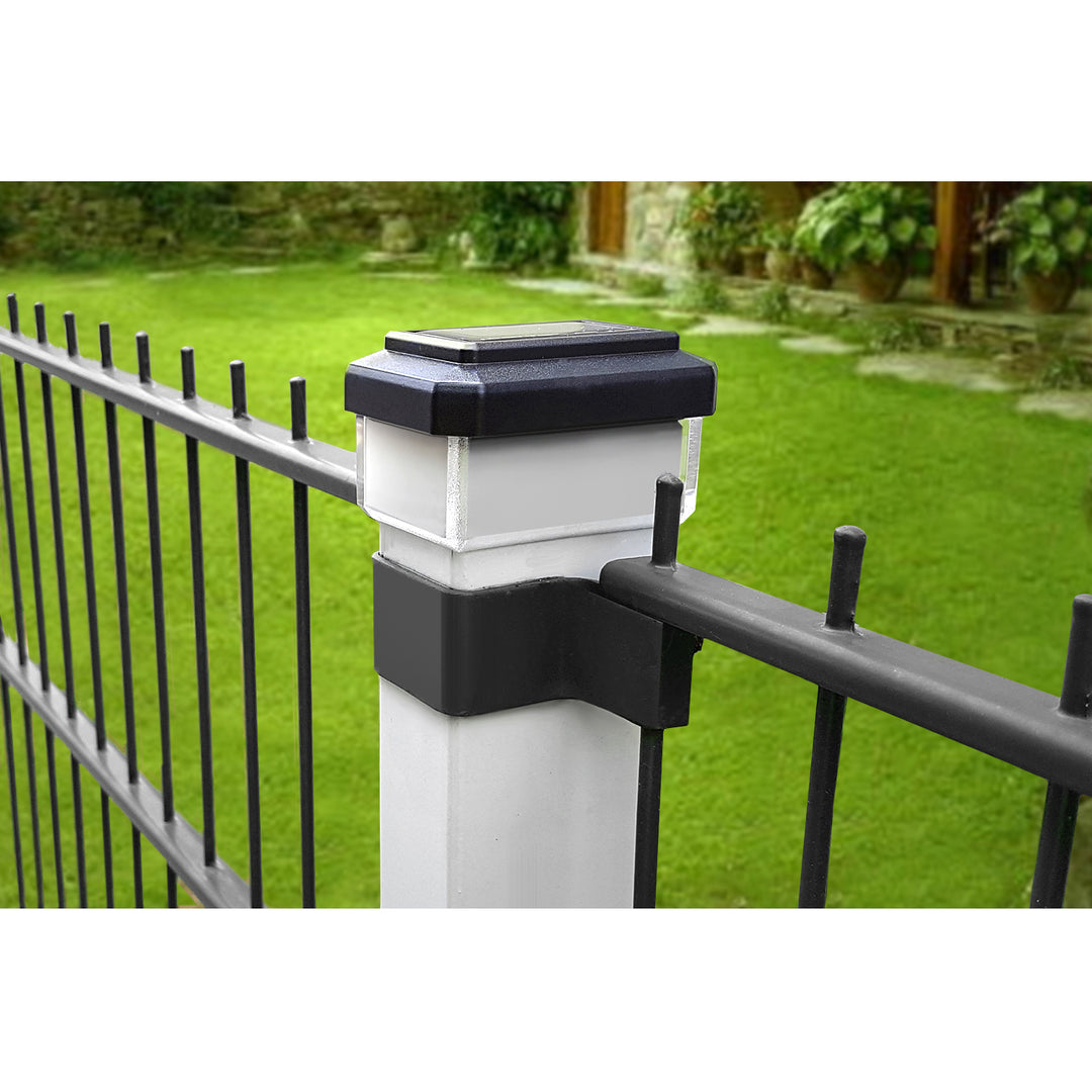 GreenBlue Solar LED Post Light, 60x60mm, Envelope-Shaped Canopy, GB126, 2 pieces