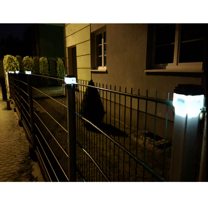 GreenBlue Solar LED Post Light, 60x60mm, Envelope-Shaped Canopy, GB126, 2 pieces