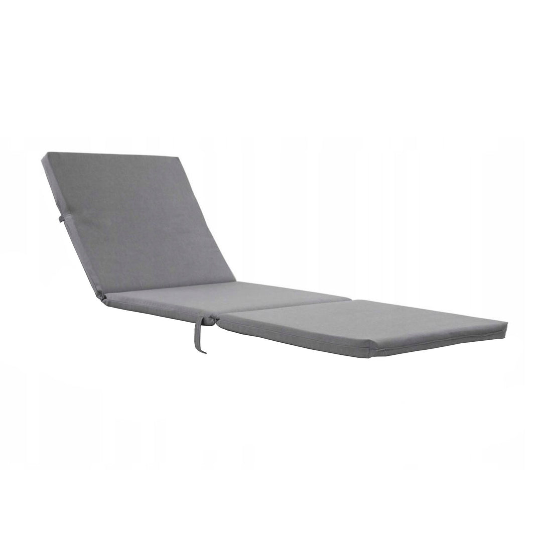 Kissen für Liegestuhl Daytona, Farbe: Grau, Stoff: S-550 Melange, Größe: 192 x 64 cm, Befestigung mit Gummiband, wasserabweisend, Melange S-23