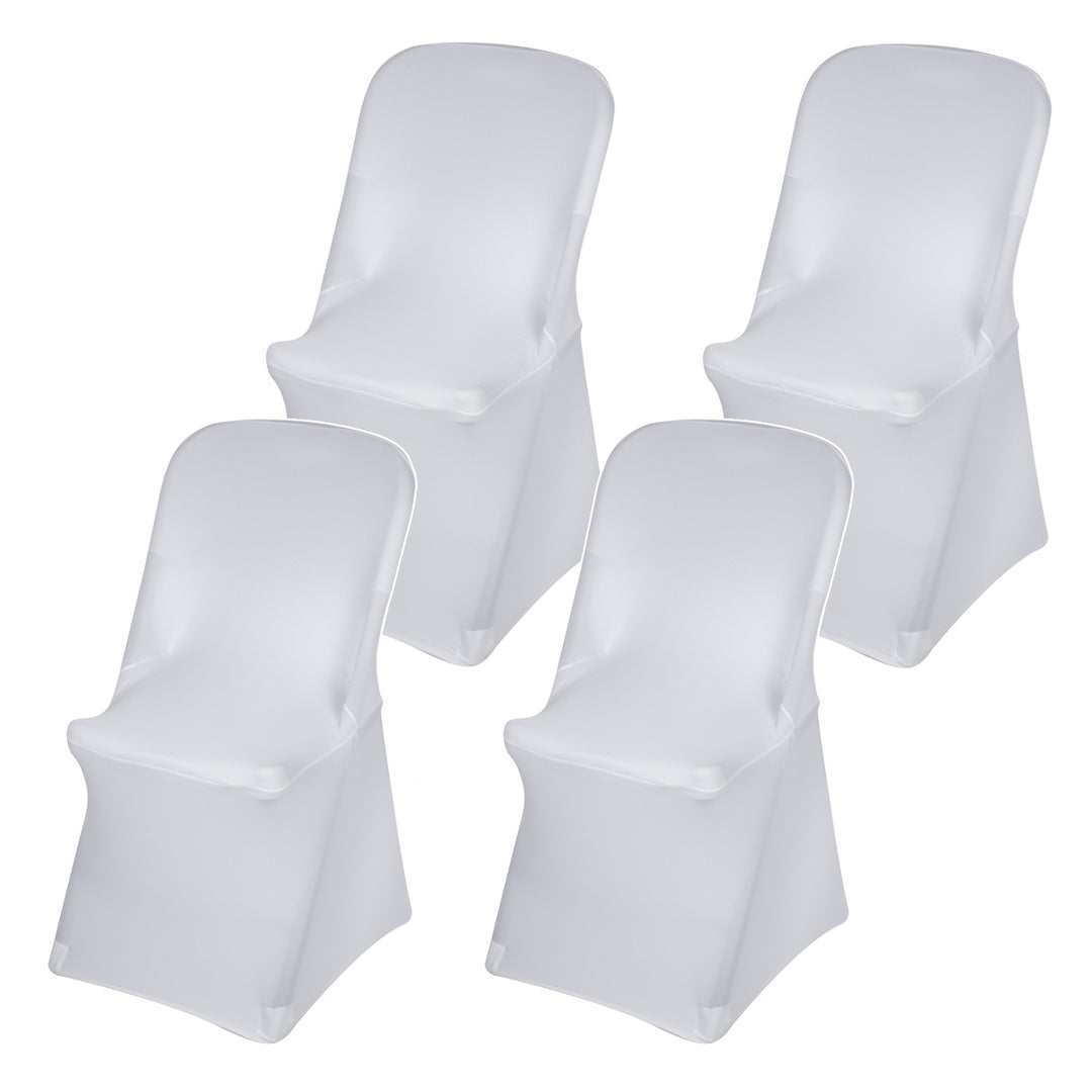 GreenBlue White Catering Chair Cover, 88x50x45 cm, Spandex, GB374, 4 pieces
