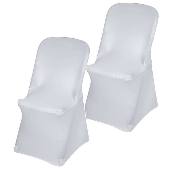 GreenBlue White Catering Chair Cover, 88x50x45 cm, Spandex, GB374, 2 pieces