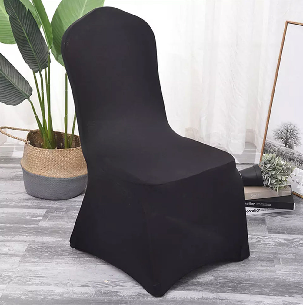 Housse pour chaise de restauration noire GreenBlue, 88 x 50 x 45 cm, spandex, GB373, lot de 4