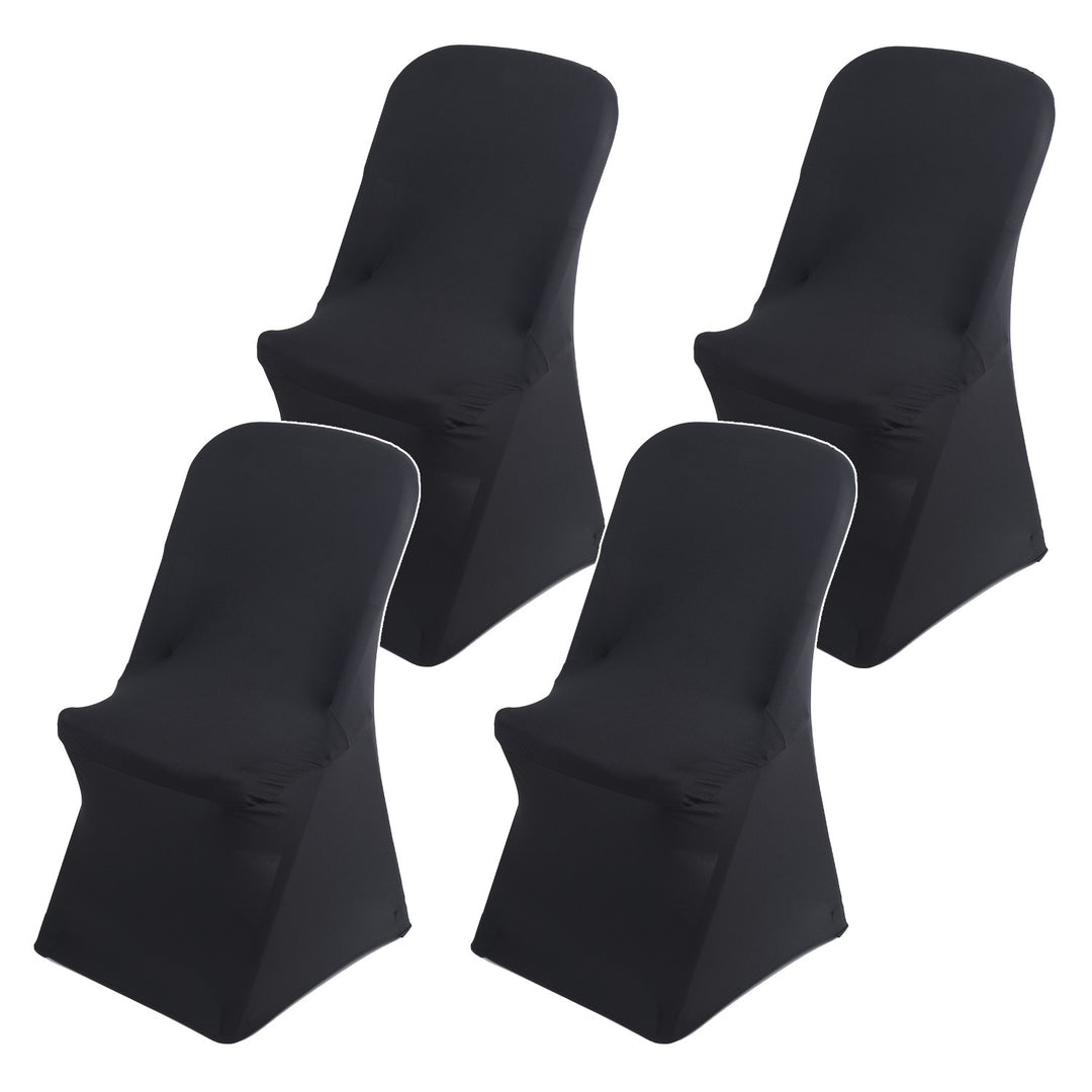Housse pour chaise de restauration noire GreenBlue, 88 x 50 x 45 cm, spandex, GB373, lot de 4