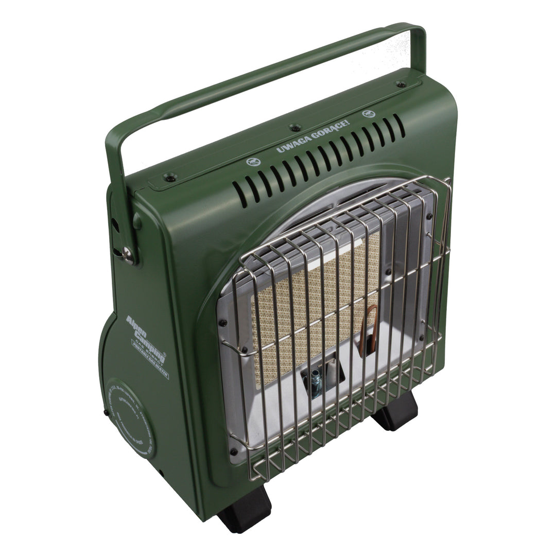 Tragbarer Gaskocher von Alpen Camping, 2-in-1, Gasverbrauch 124 g/h, piezoelektrische Zündung, ICELAND IK-1000 PRO+ 4x 227-g-Gaskartusche von GreenBlue. Zertifikat: Pi 0875, entspricht der Norm EN 417
