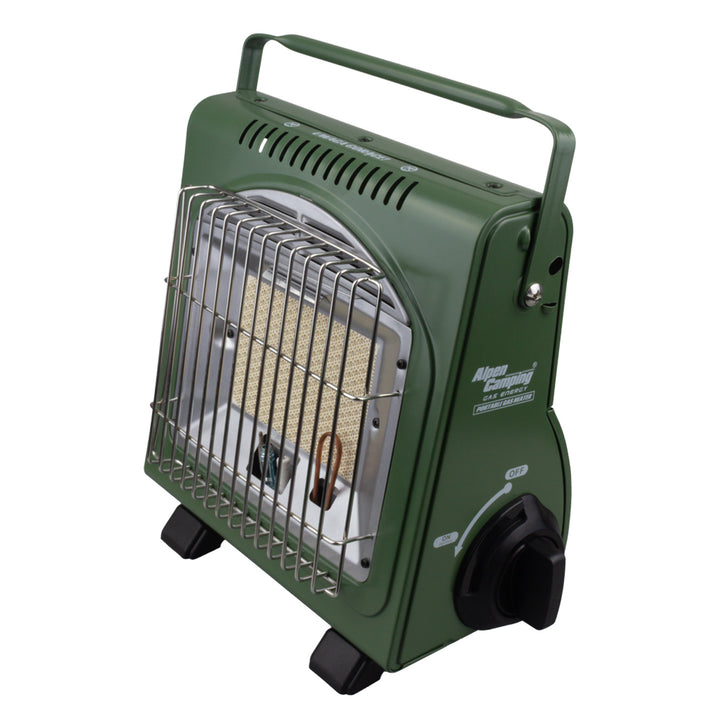 Tragbarer Gaskocher von Alpen Camping, 2-in-1, Gasverbrauch 124 g/h, piezoelektrische Zündung, ICELAND IK-1000 PRO+ 4x 227-g-Gaskartusche von GreenBlue. Zertifikat: Pi 0875, entspricht der Norm EN 417