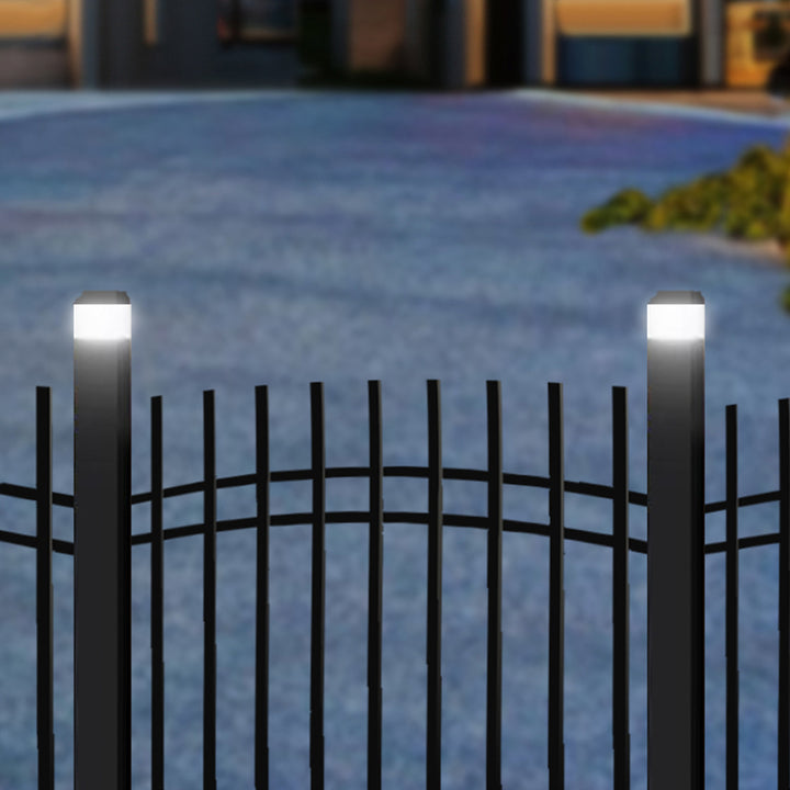 Lámpara LED solar para poste GreenBlue, 60 x 40 mm, cubierta en forma de sobre, 3200 K, GB125 WW, 4 unidades