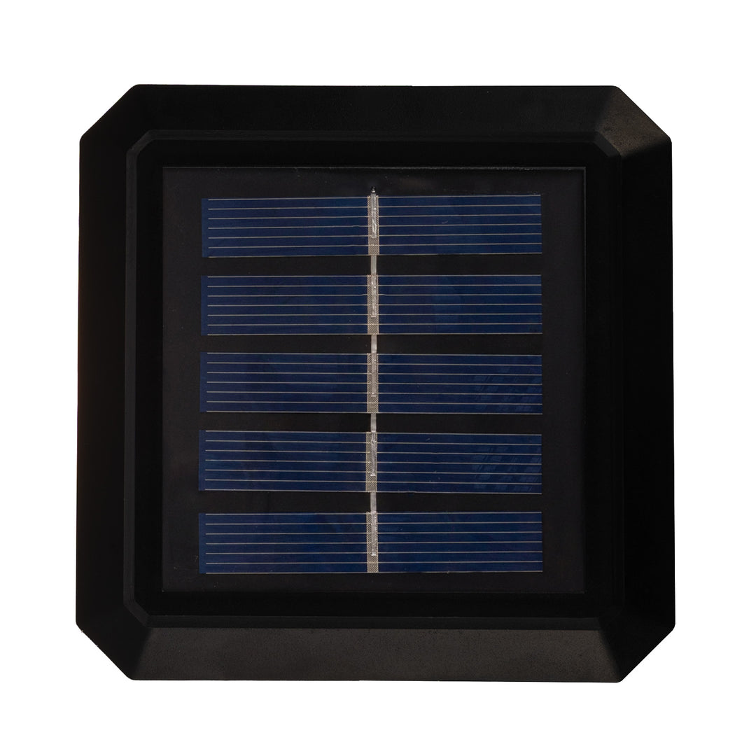 Lámpara LED solar para poste GreenBlue, 100 x 100 mm, cubierta en forma de sobre, 3200 K, GB128 WW, 2 unidades