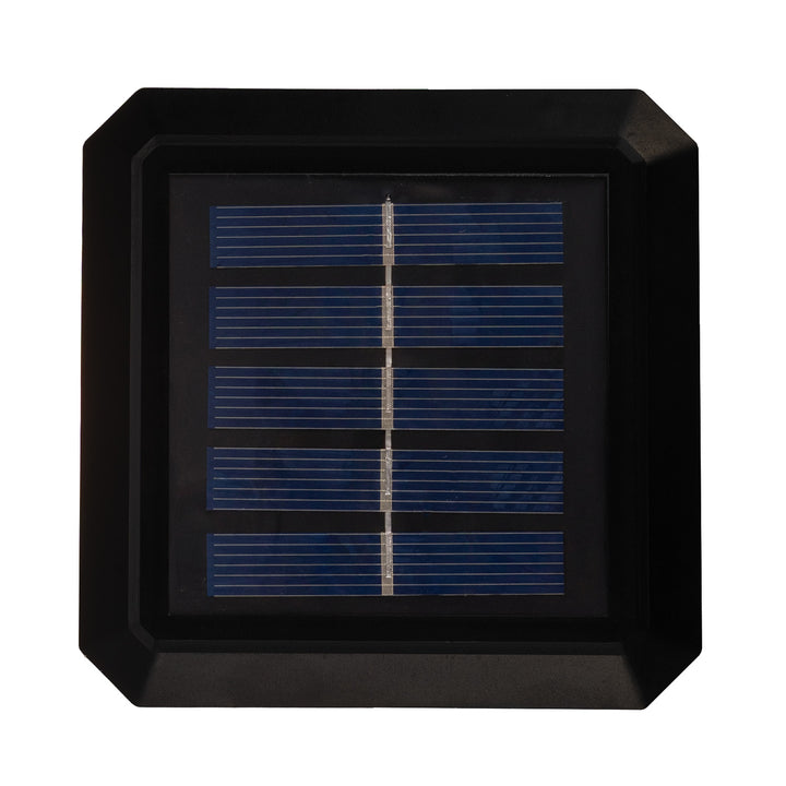 Lámpara LED solar para poste GreenBlue, 100 x 100 mm, cubierta en forma de sobre, 3200 K, GB128 WW, 4 unidades