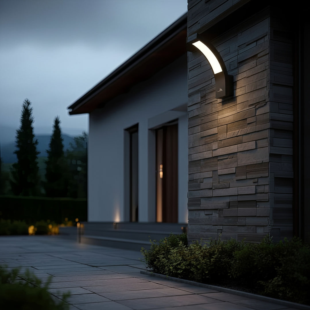 Lámpara LED para fachada Maclean, 800 lm, IP54, 10 W, luz blanca natural (4000 K), color negro, MCE343 B, 2 unidades