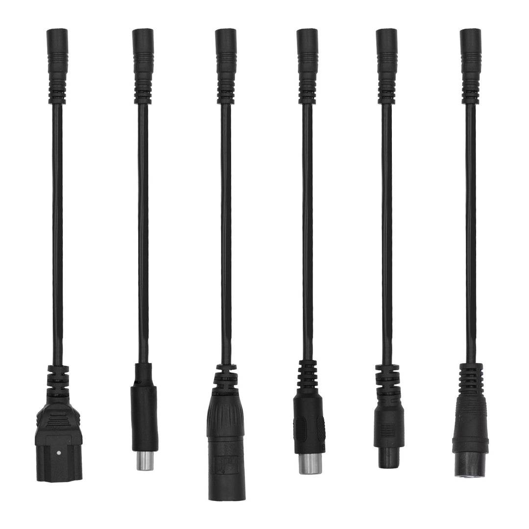 Chargeur universel / Bloc d'alimentation Maclean Energy, pour trottinettes électriques, 42 V CC, 2 A, 85 W max., recharge rapide, 6 fiches, MCE667