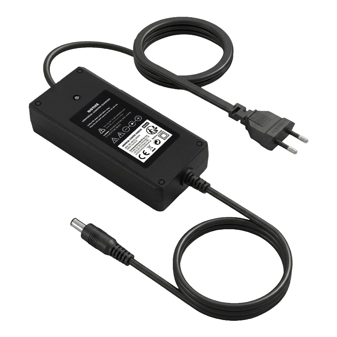 Cargador universal / Fuente de alimentación Maclean Energy, para patinetes, 54,6 V CC, 2 A, máx. 110 W, carga rápida, 6 enchufes, MCE665