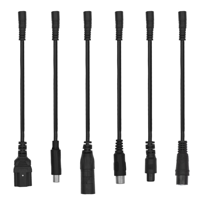 Cargador universal / Fuente de alimentación Maclean Energy, para patinetes, 54,6 V CC, 2 A, máx. 110 W, carga rápida, 6 enchufes, MCE665