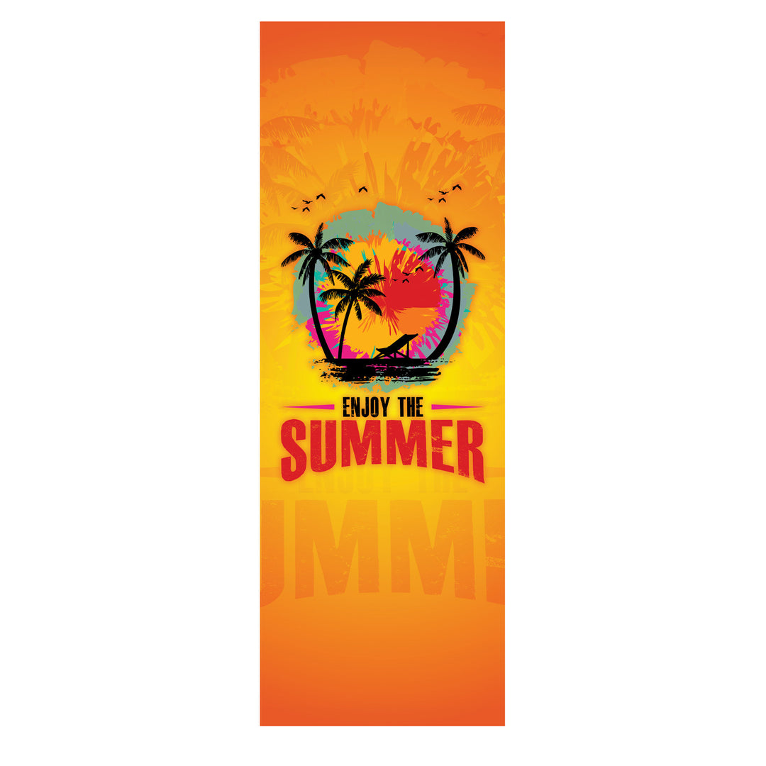 Klassischer Liegestuhl aus Buchenholz GreenBlue GB183 mit dem Aufdruck „Enjoy The Summer“, 2 Stück