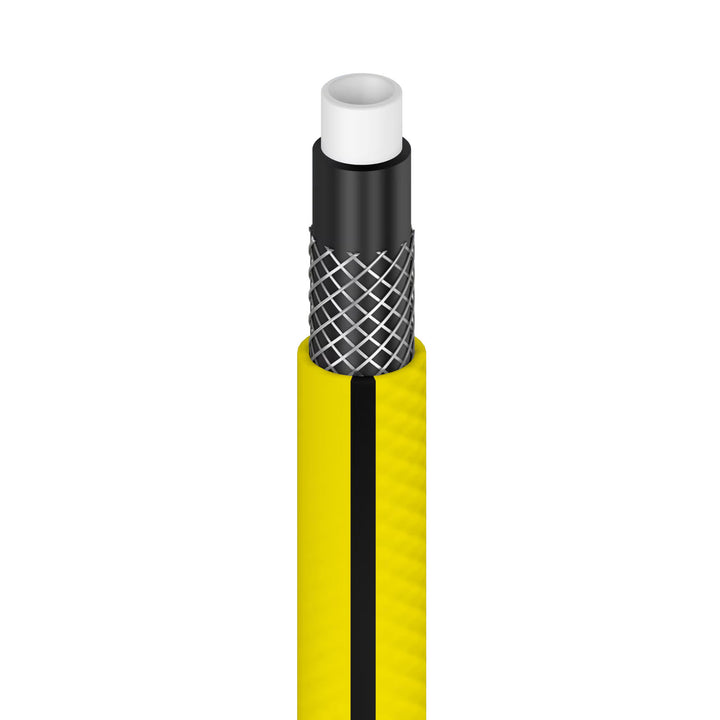 Chariot pour tuyau Cellfast Aluplus 1/2" 60 m + tuyau d'arrosage Cellfast 4YELLOW 1/2" 30 m + kit avec arroseur droit Cellfast Basic 1/2"