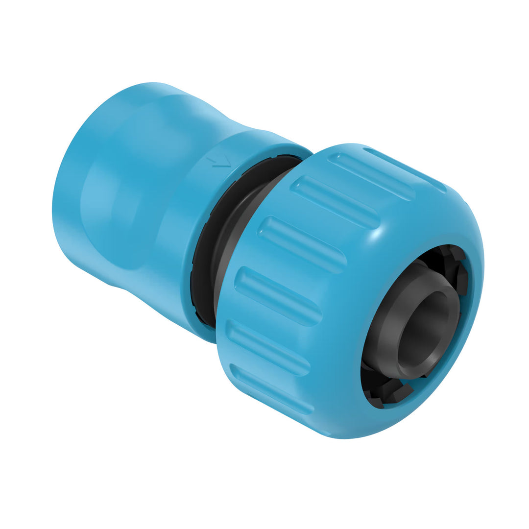 Cellfast Economic 3/4" 20m Garden Hose + Straight Sprinkler Head + 3/4" Female Threaded Connector + 3/4" Straight and Stop Quick-Connect Fitting