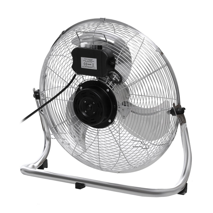 HanksAir-Standventilator, Leistung 80 W, 3 Betriebsstufen, aus verchromtem Stahl, Durchmesser 40 cm, Kabellänge 1,5 m, W021