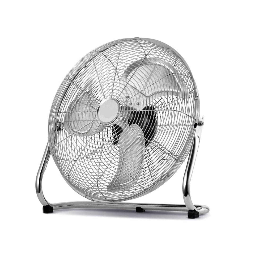 HanksAir-Standventilator, Leistung 80 W, 3 Betriebsstufen, aus verchromtem Stahl, Durchmesser 40 cm, Kabellänge 1,5 m, W021