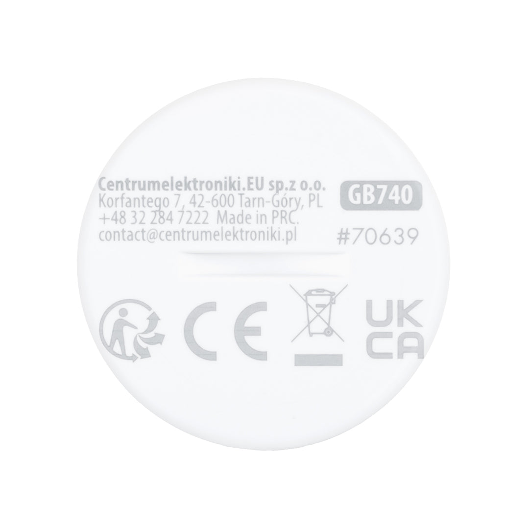 Drahtloser Zigbee-Bewegungssensor von Tuya GreenBlue, Android/iOS, CR2450 DC 3,0 V, Erfassungswinkel 120° / bis zu 8 m, GB740, 2 Stück