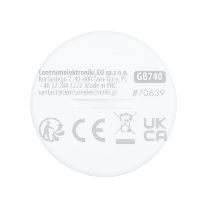 Drahtloser Zigbee-Bewegungssensor von Tuya GreenBlue, Android/iOS, CR2450 DC 3,0 V, Erfassungswinkel 120° / bis zu 8 m, GB740, 2 Stück
