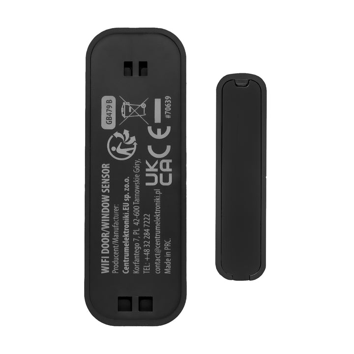 Contacteur sans fil / capteur d'ouverture Wi-Fi GreenBlue, Android/iOS, pour portes / fenêtres, 3,0 V CC, LR03x2, GB479 B, 2 kits