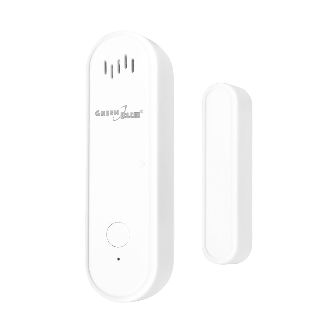 Drahtloser Reed-Schalter / WLAN-Öffnungssensor von GreenBlue, Android/iOS, für Türen / Fenster, 3,0 V DC, LR03x2, mit Alarm, GB478, 2 Sets