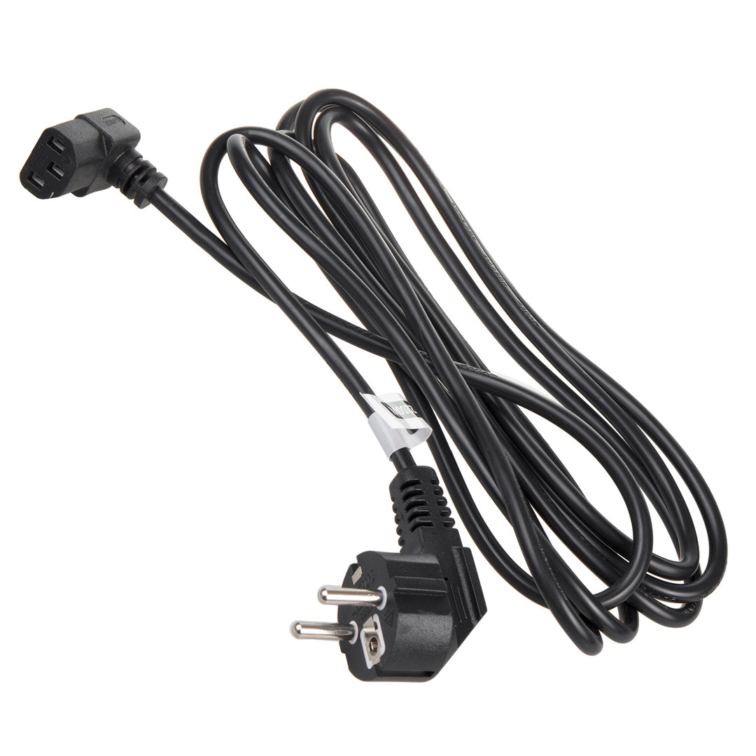 Maclean Power Cable, Angled, 3-Pin, EU Plug, 1.5 m, MCTV-851, 3 pieces