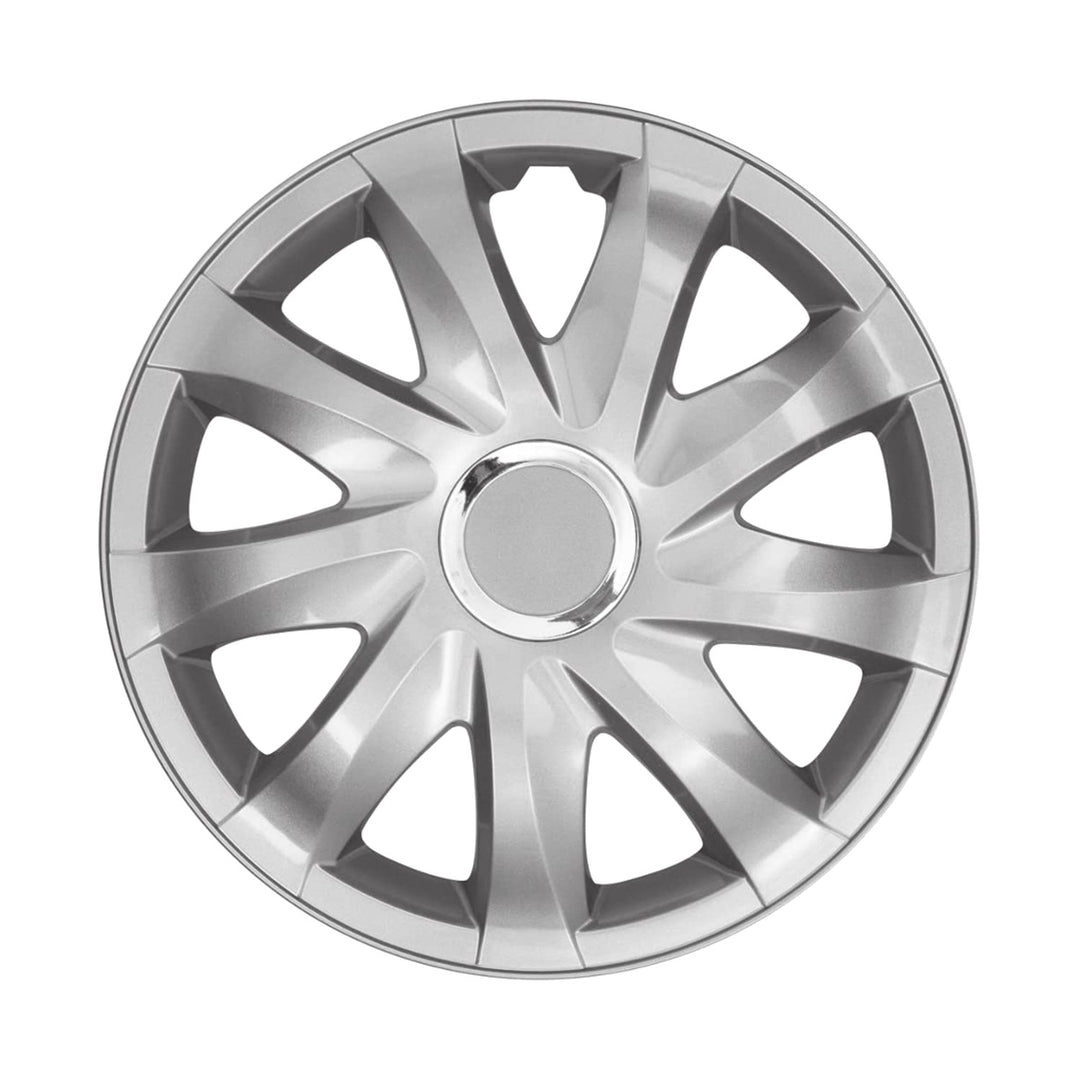 NRM Drift 13'' Universal Wheel Cover, Silver, 1 piece