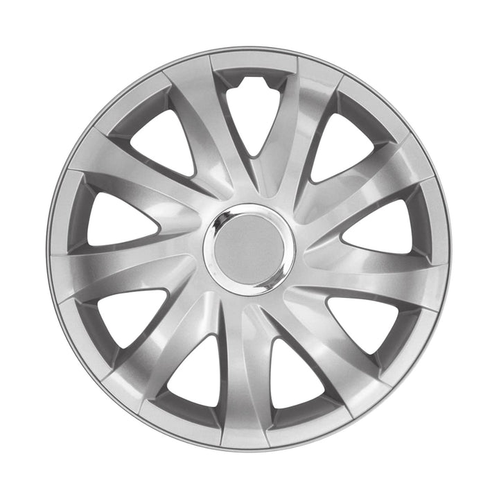 NRM Drift 13'' Universal Wheel Cover, Silver, 1 piece