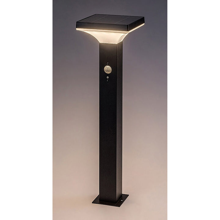 Rabalux Outdoor Solar Floor Lamp, 4W LED, IP44, Black, Geleen, 2 pieces