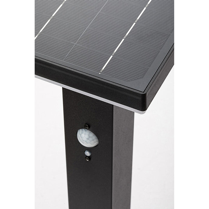 Rabalux Outdoor Solar Floor Lamp, 4W LED, IP44, Black, Geleen, 2 pieces