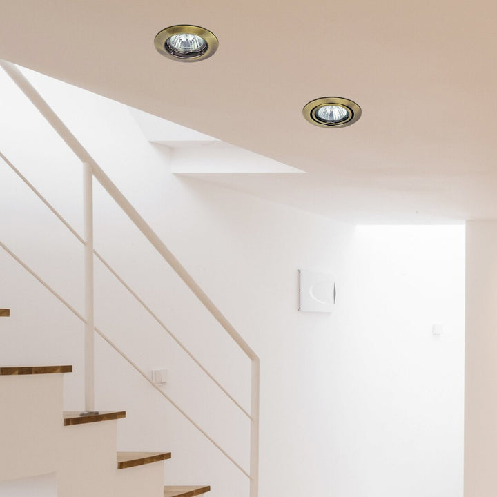 Rabalux-Unterputzleuchte, IP20, braun, GU5.3, 12 V, Spot Relight, 2 Stück