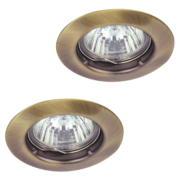 Rabalux-Unterputzleuchte, IP20, braun, GU5.3, 12 V, Spot Relight, 2 Stück
