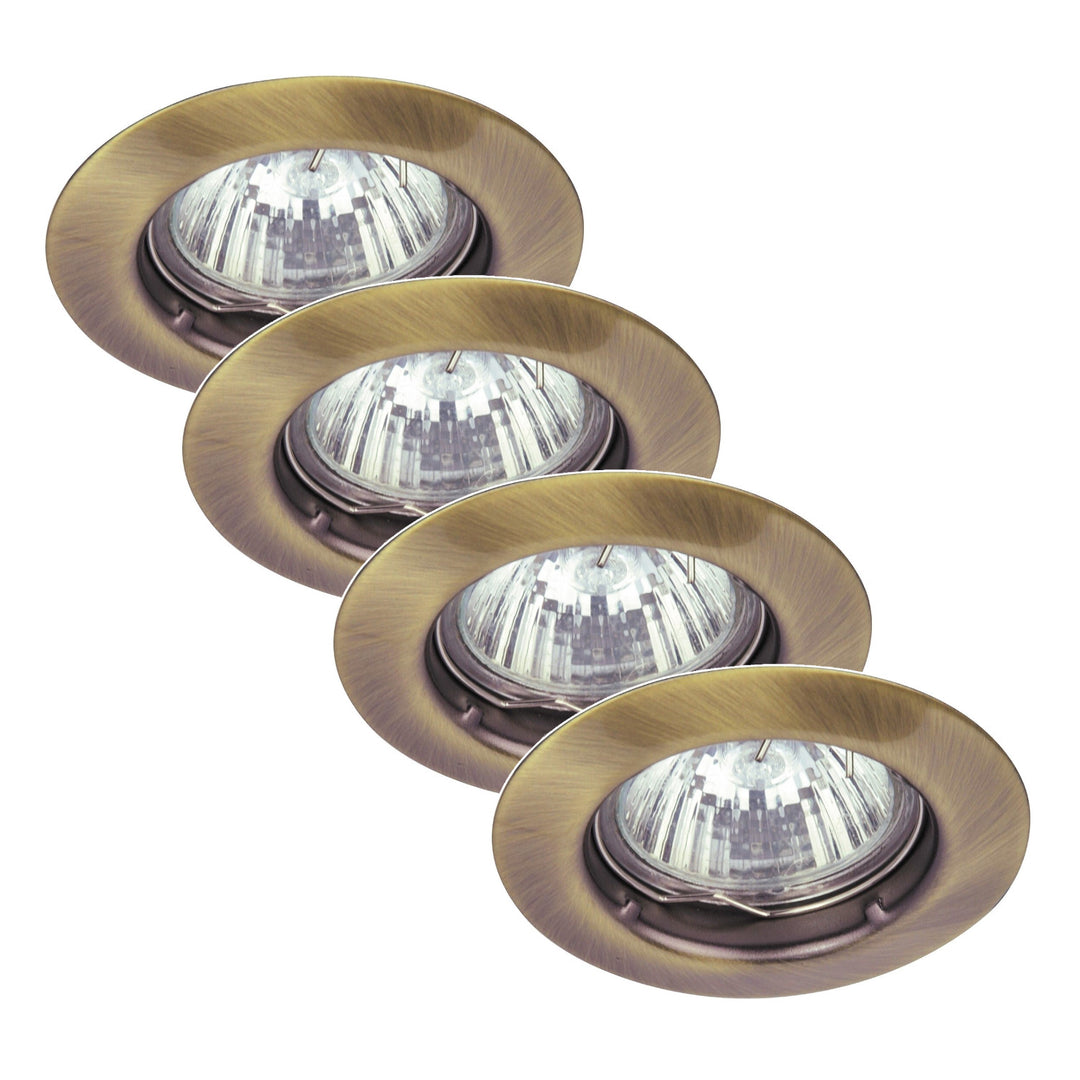 Rabalux-Unterputzleuchte, IP20, braun, GU5.3, 12 V, Spot Relight, 4 Stück