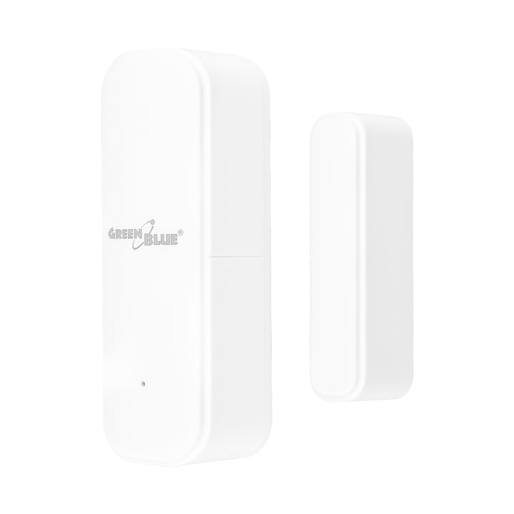 GreenBlue Wireless Reed Switch / WiFi Door/Window Sensor, Android/iOS, 3.0V DC, LR03x2, GB479 W + 2x R-03 LR03 AAA Alkaline Batteries by Varta Industrial 4003