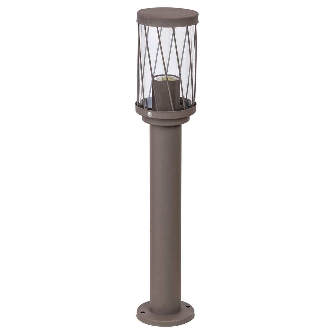 Lámpara de jardín de pie Rabalux Budapest, IP44, color marrón, casquillo E27, máx. 40 W, 8889