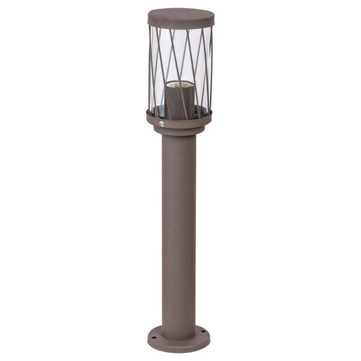 Lámpara de jardín de pie Rabalux Budapest, IP44, color marrón, casquillo E27, máx. 40 W, 8889