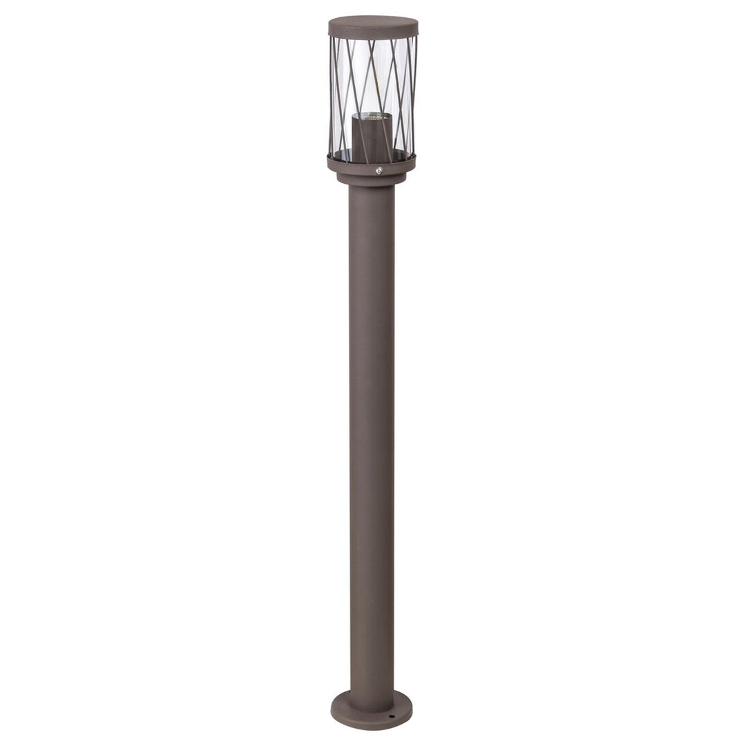 Lámpara de jardín de pie Rabalux Budapest, IP44, color marrón, casquillo E27, máx. 40 W, 8890