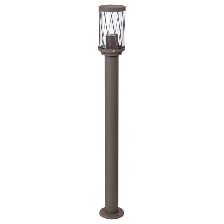 Lámpara de jardín de pie Rabalux Budapest, IP44, color marrón, casquillo E27, máx. 40 W, 8890